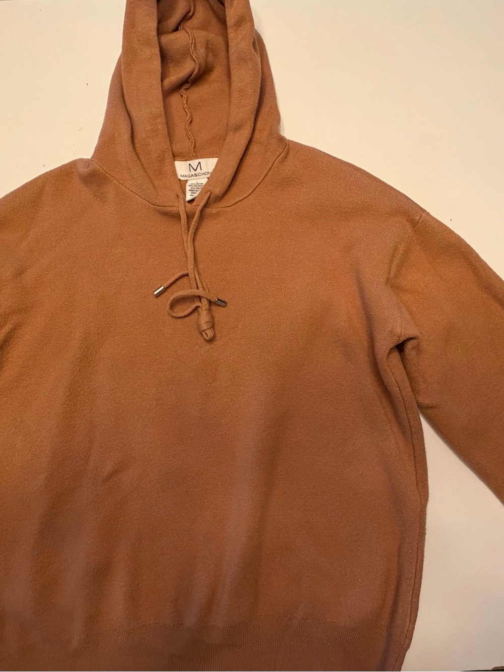 Magaschoni Rust-Tone Hooded Pullover